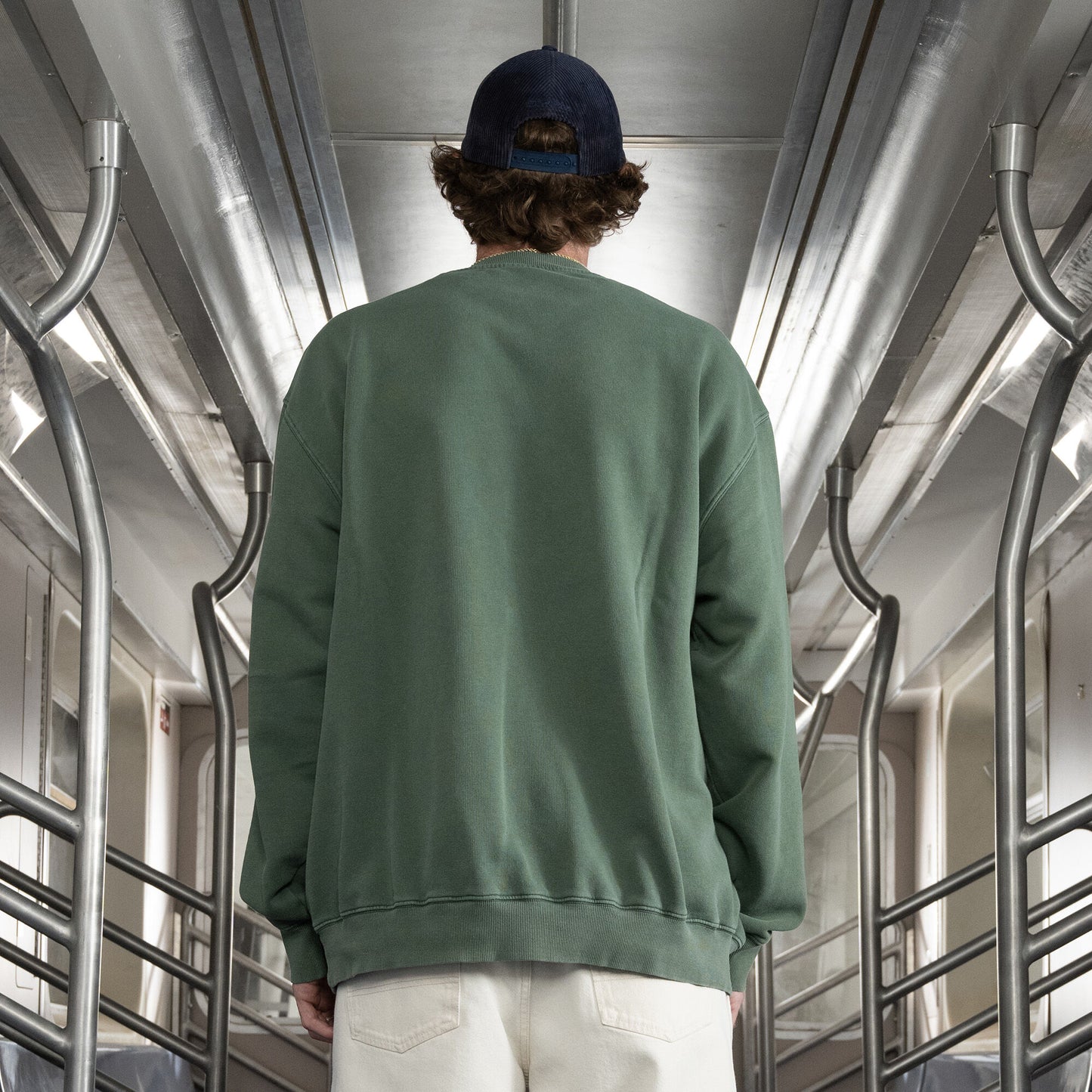 DICKIES SKATEBOARDING - JAKE HAYES EMBROIDERED SWEATSHIRT - PINE PIGMENT WASH