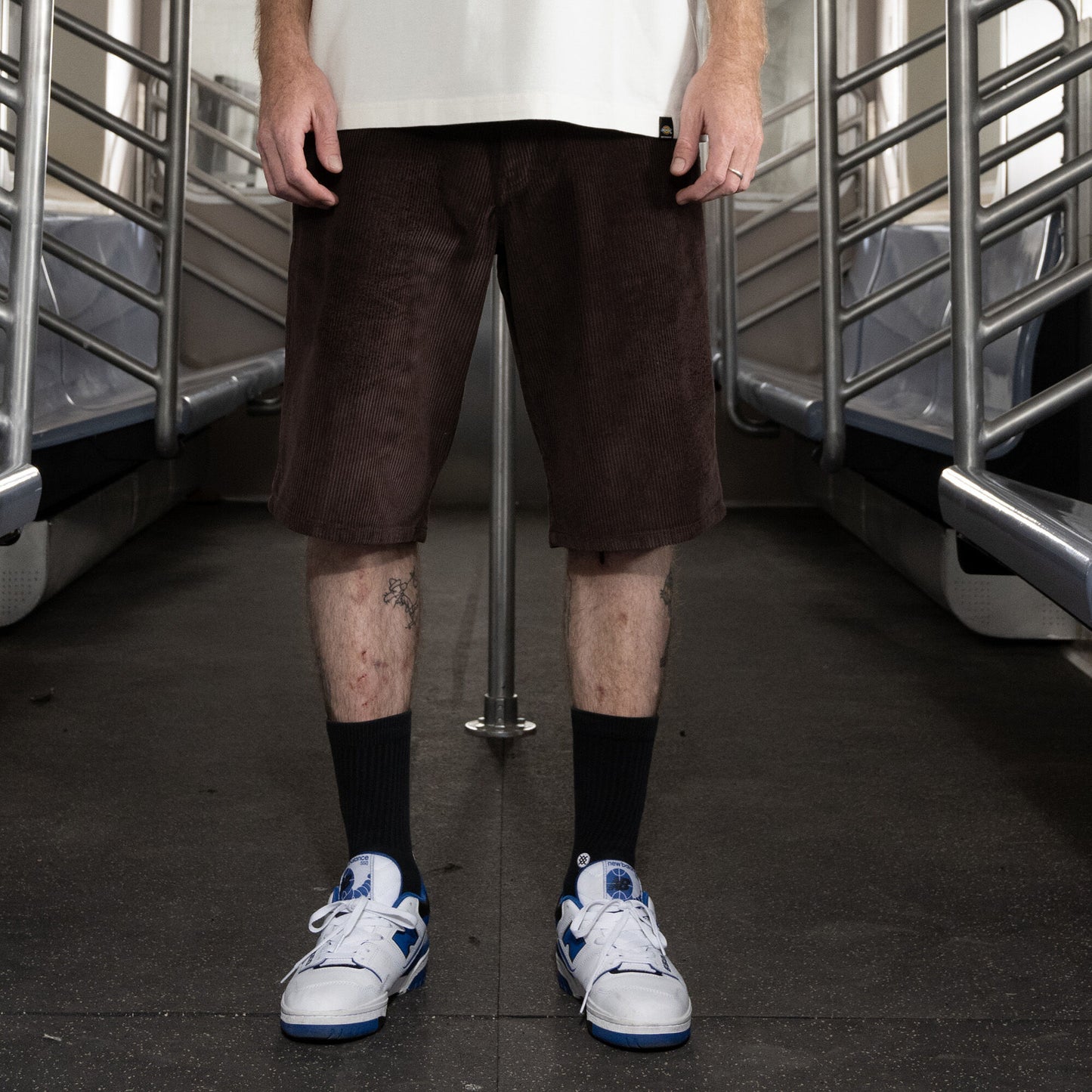 DICKIES SKATEBOARDING - JAKE HAYES CORDUROY SHORTS, 13" - BROWN