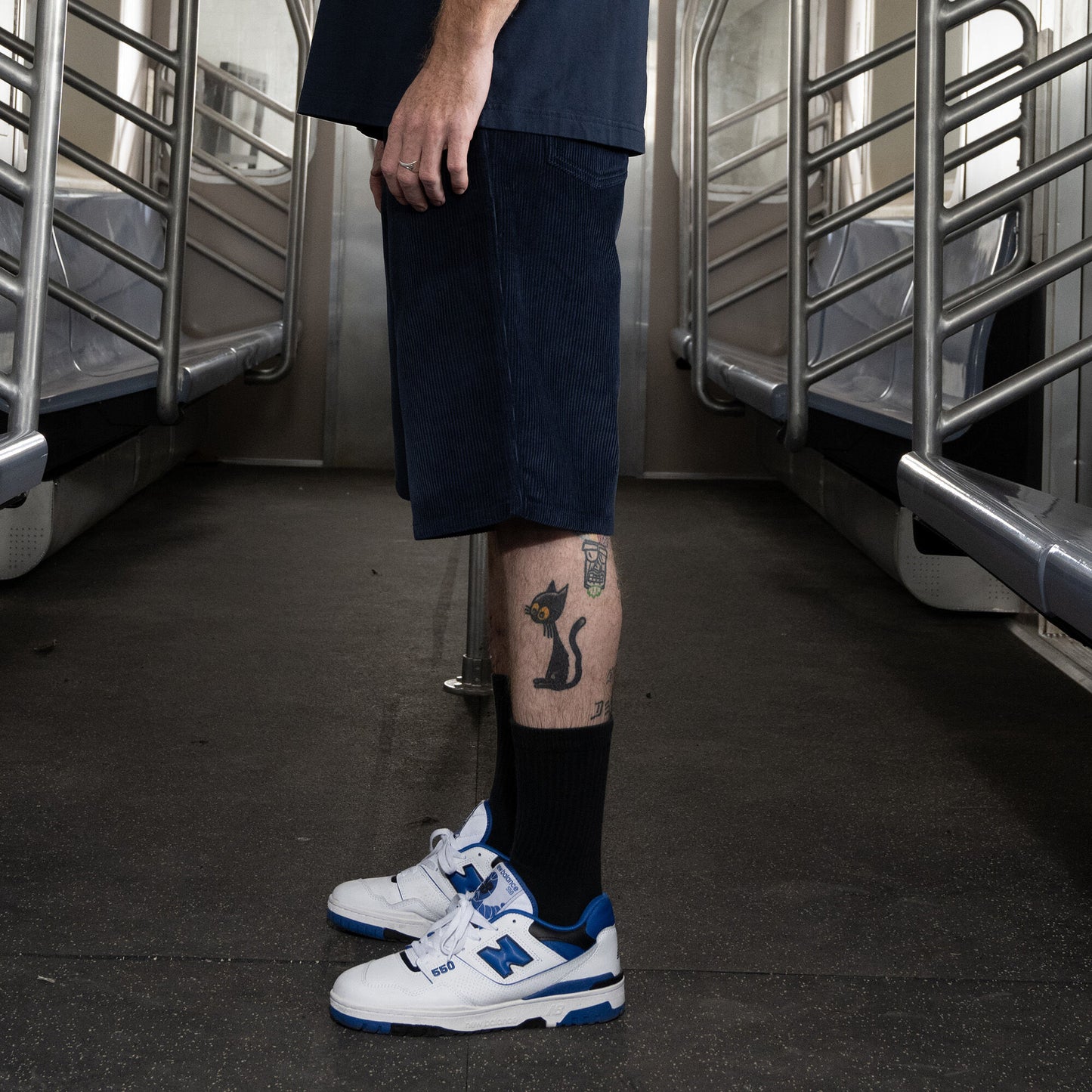 DICKIES SKATEBOARDING - JAKE HAYES CORDUROY SHORTS, 13" - BLUE