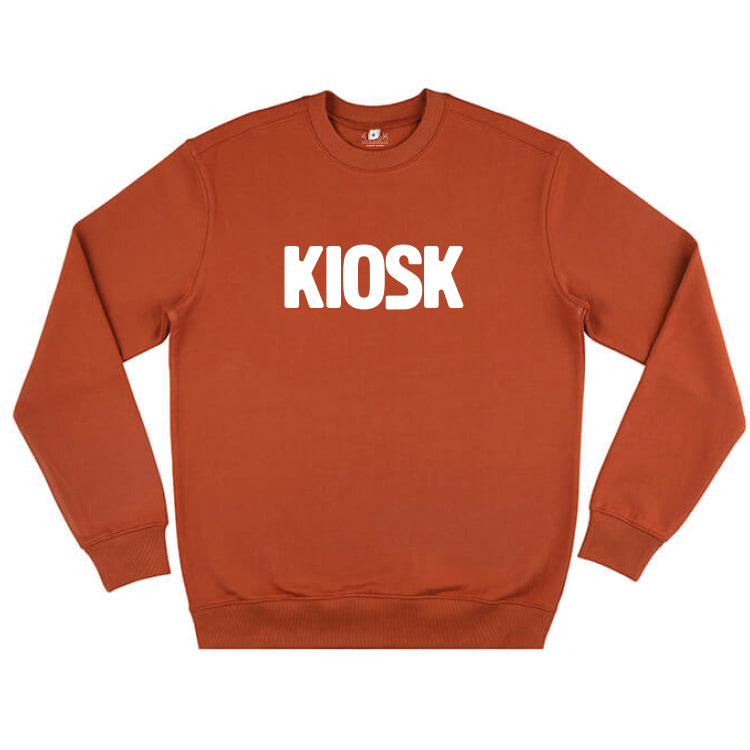 KIOSK CREWNECK ROUND LOGO -DARK ORANGE