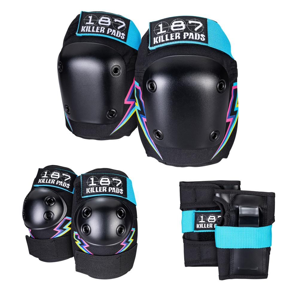187 killer Pads - Jr. Six Pack Set - Electric Bolt