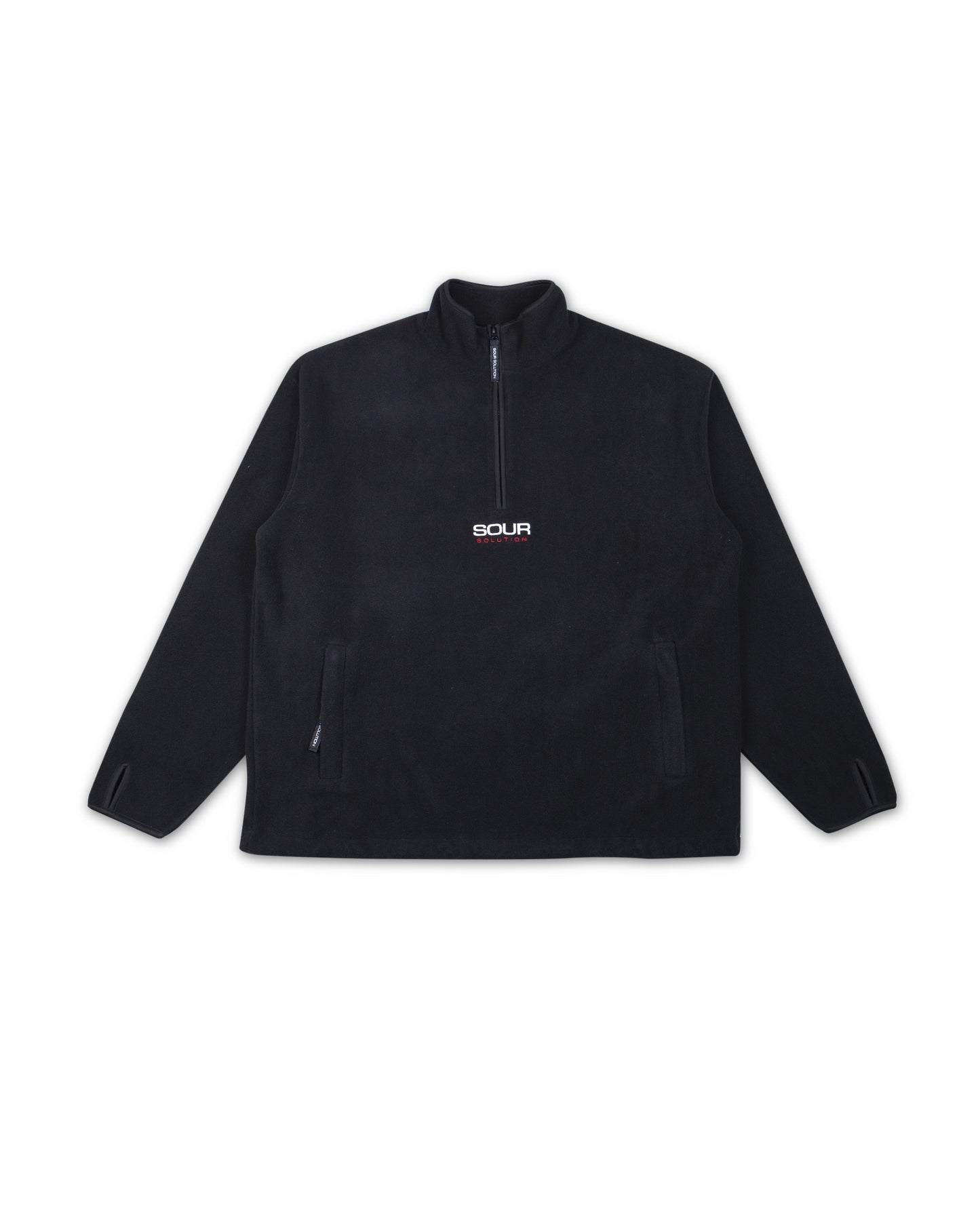 Sour Half Zip Micro Fleece – Black