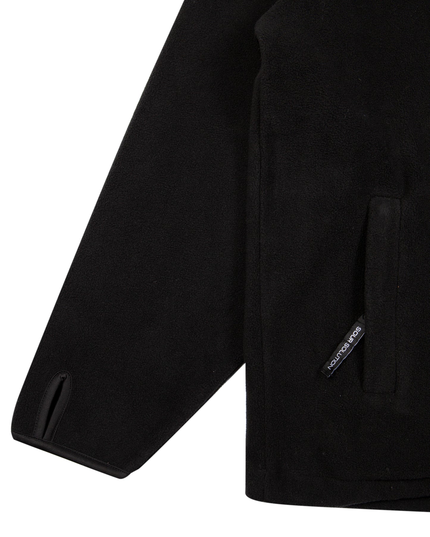 Sour Half Zip Micro Fleece – Black