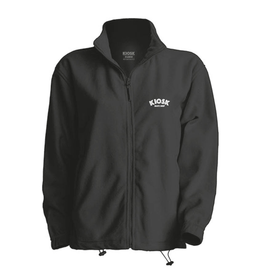 KIOSK SKATE SHOP EMBROIDERY LOGO FLEECE - BLACK