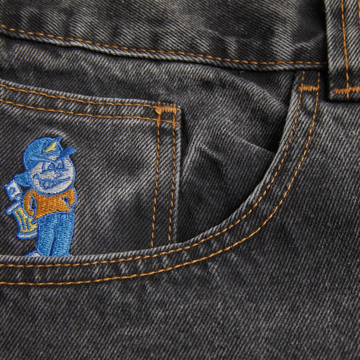 POLAR SKATE CO. 93! DENIM - WASHED BLACK
