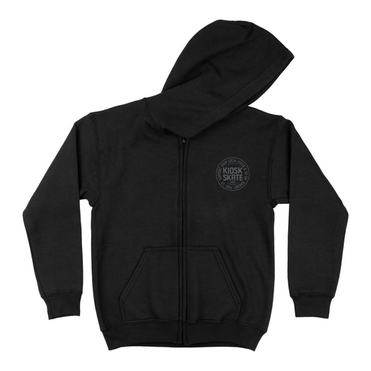 Kiosk - Lucky Zip Hood - Black