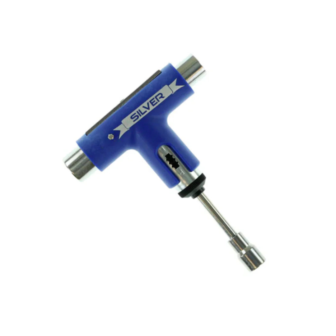 Silver "Premium Skateboard Tool" Blue