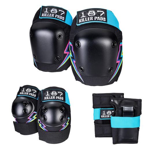 187 killer Pads - Jr. Six Pack Set - Electric Bolt