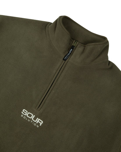 Sour Half Zip Micro Fleece – Olive