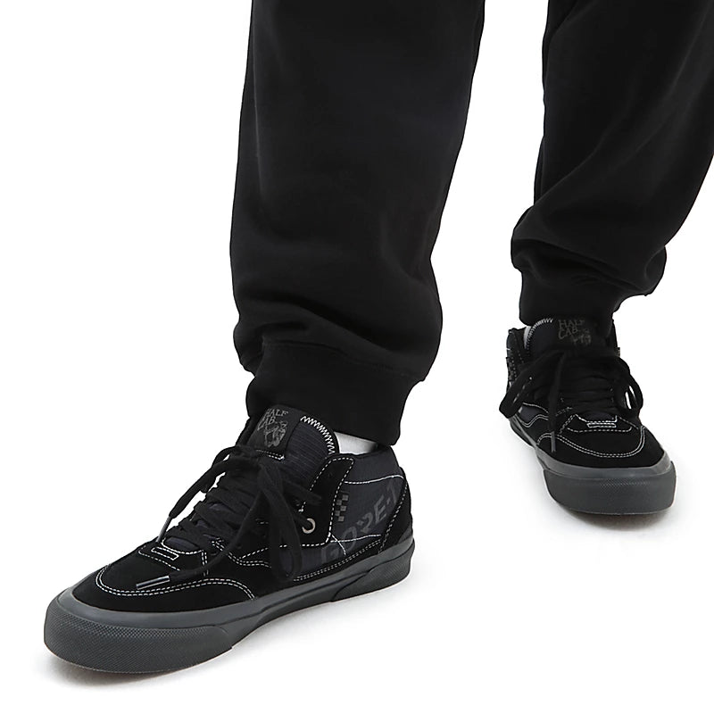 Vans black on sales feet